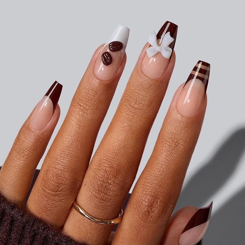 Daily Brew Long Ballerina Nails